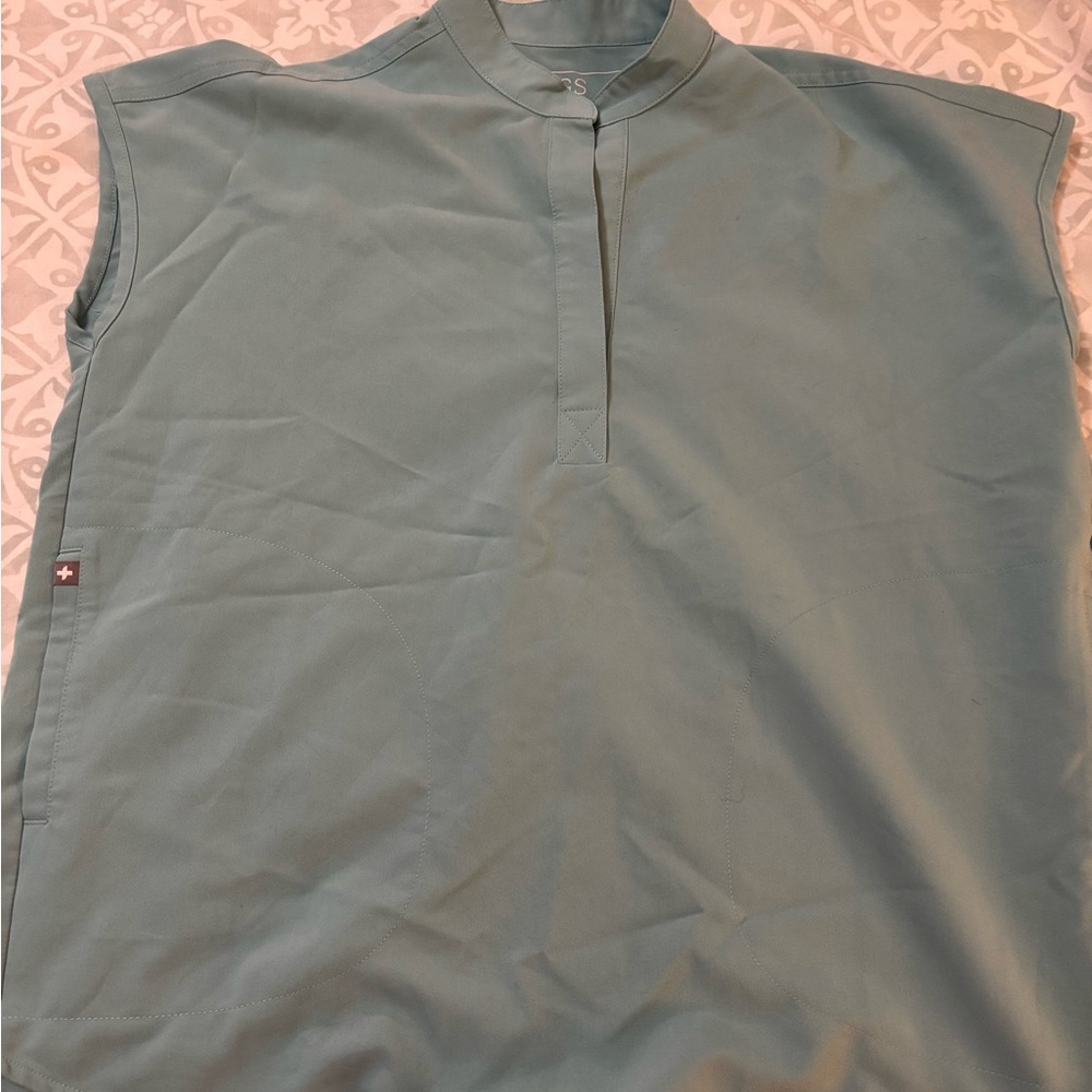 Figs Teal Technical Collection Top